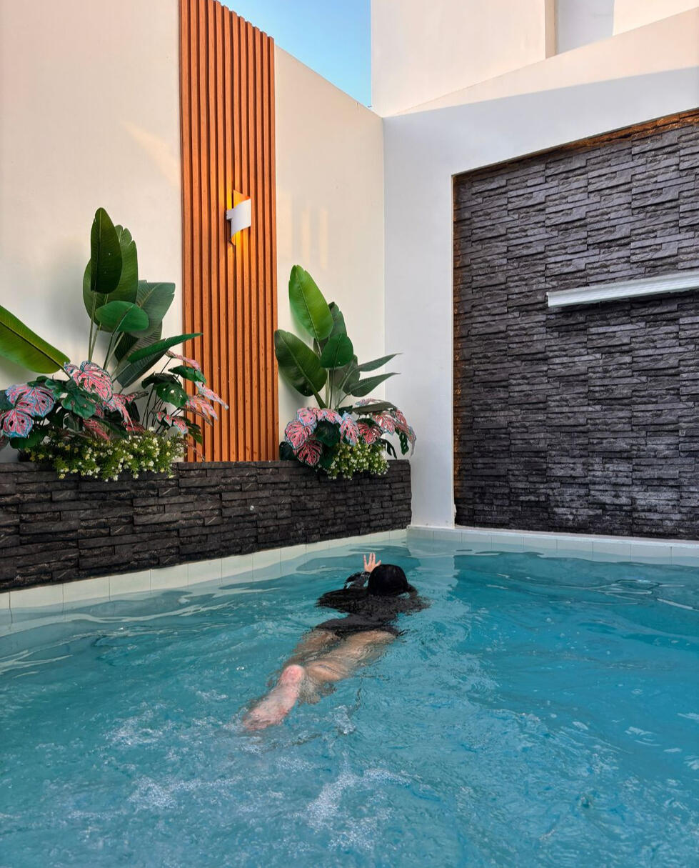 It’s 5 PM. The sun is golden, your playlist is soft, and the pool is glowing. You don’t have anywhere to be — just here, now. Floating in quiet.